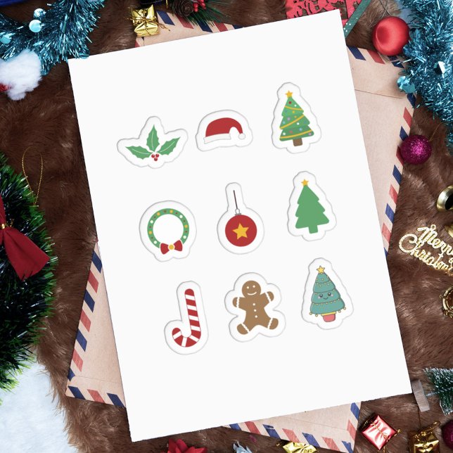 Weihnachtsaufkleber-Set Aufkleber (Christmas Stickers Set)