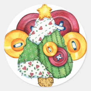 Weihnachtsaufkleber - SRF Runder Aufkleber