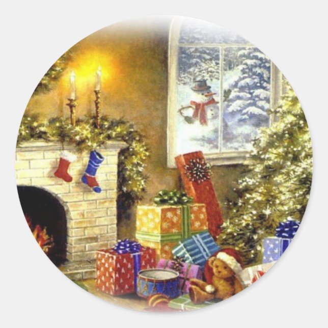 Weihnachtsaufkleber Umschlag Aufkleber Weihnachten (Vorderseite)