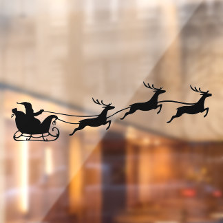 Weihnachtsaufkleber und Weihnachtsaufkleber Fensteraufkleber