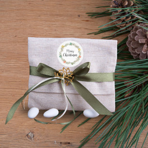 Weihnachtsaufkleber zum Feiern Runder Aufkleber
