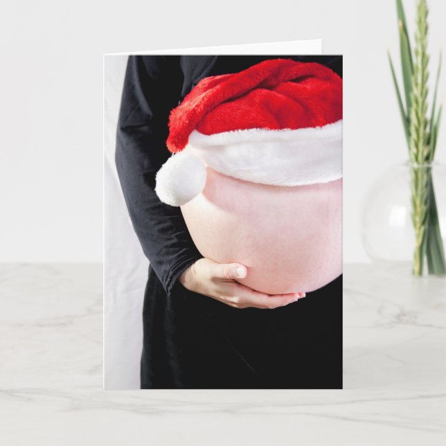 Weihnachtsbaby Ankündigung (Vorderseite)