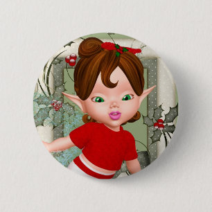 Weihnachtsbaby-feenhaftes Button-Abzeichen Button
