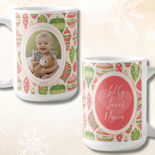 Weihnachtsbaby-Foto Whimsical Christmas Kaffeetasse