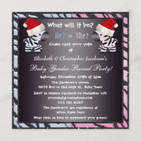 Weihnachtsbaby-Geschlecht decken Zebras u.