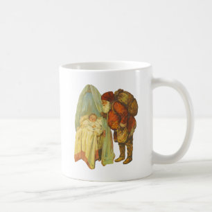 Weihnachtsbaby Santa Clause Vintage Kaffeetasse