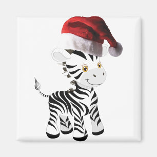 Weihnachtsbaby Zebra Magnet