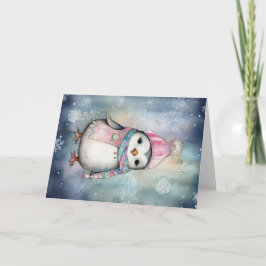 Weihnachtsbabys Pinguin Holiday Gruß Karte