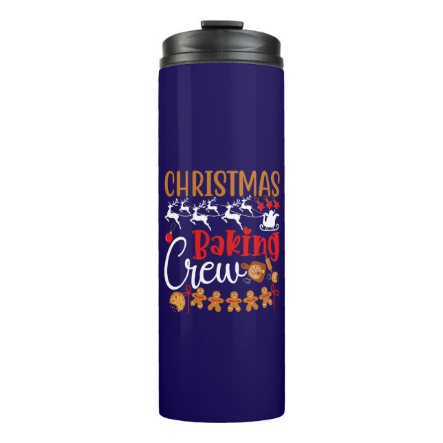 Weihnachtsbacken-Crew-80543 Thermosbecher (Vorderseite)