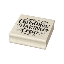 Weihnachtsbacken-Crew Gummistempel