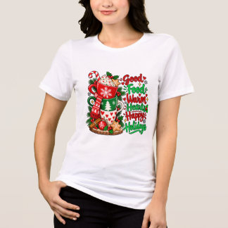 Weihnachtsbacken Gutes Essen Warme Herzen Tri-Blend Shirt