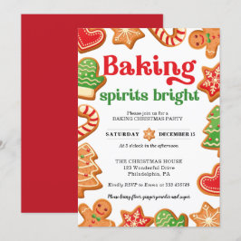 Weihnachtsbacken-Party Einladung