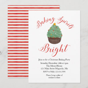 Weihnachtsbacken-Party Einladung