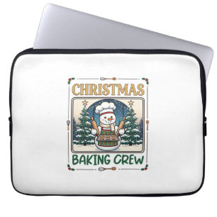 Weihnachtsbäcker-Crew Schneemann Chef Lebkuchen Co Laptopschutzhülle