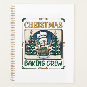 Weihnachtsbäcker-Crew Schneemann Chef Lebkuchen Co Planer