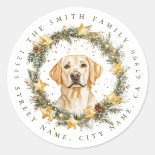 Weihnachtsbäcker Retriever Round Stickers