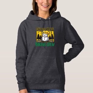 Weihnachtsbäckercrew Schneemann Holiday Design Hoodie