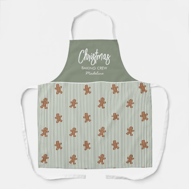 Weihnachtsbäckerei-Gingerbread-Cookie-Schürze  Schürze (Vorderseite)