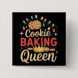 Weihnachtsbäckerei Königin Bäcker Bäckerei Weihnac Button