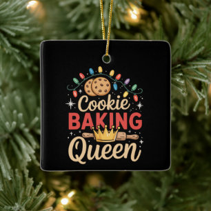Weihnachtsbäckerei Königin Bäcker Bäckerei Weihnac Keramikornament