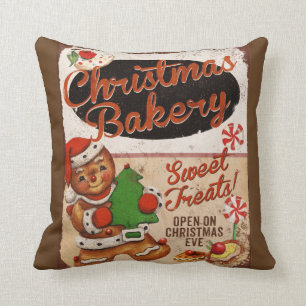 Weihnachtsbäckerei-Lebkuchen-Wurfs-Kissen Kissen