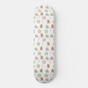 Weihnachtsbäckerei-Muster Skateboard