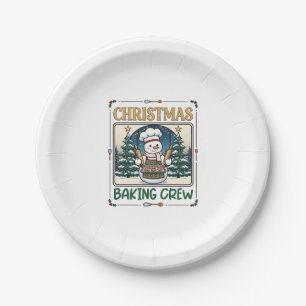 Weihnachtsbäckerei-Schneemann-Chef-Gingerbread Coo Pappteller