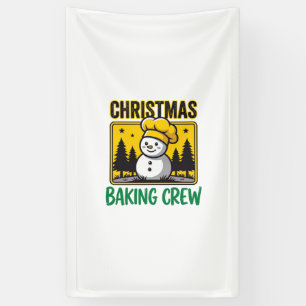 Weihnachtsbäckerei-Schneemann-Feiertagsdesign Banner