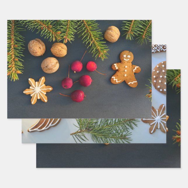 Weihnachtsbäckerei Set Geschenkpapier Set (Set)