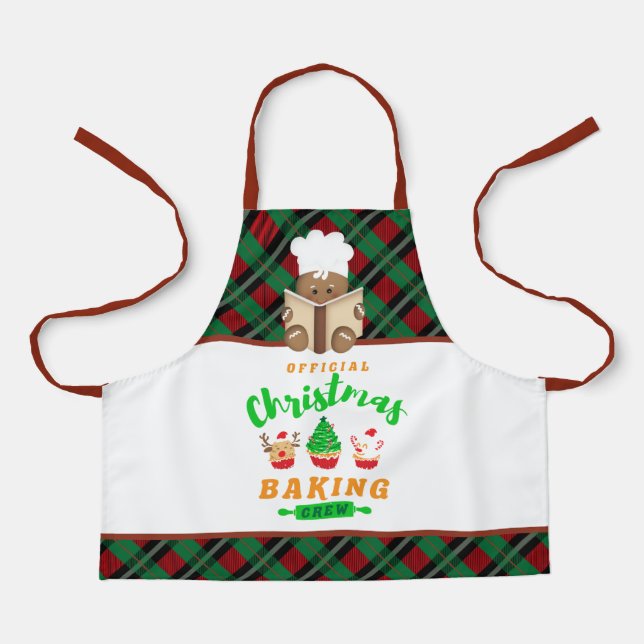 Weihnachtsbäckereikinder Crew Schürze (Vorderseite)