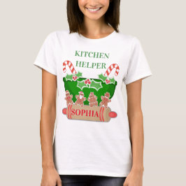 Weihnachtsbackhilfe Individuelle Name T - Shirt