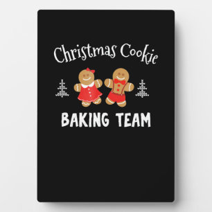 Weihnachtsbackmannschaft Lebkuchenmann Fotoplatte