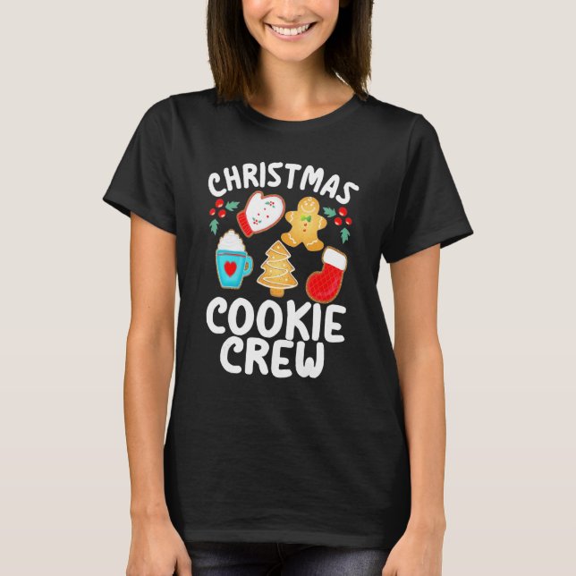 Weihnachtsbackteam Bekleidung Cookie Crew Neu back T-Shirt (Vorderseite)