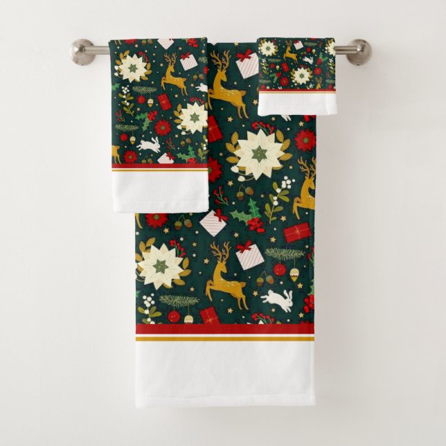 Weihnachtsbadehandtuch-Set Badhandtuch Set (Insitu)