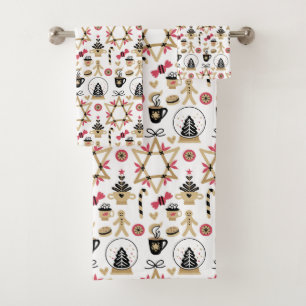 Weihnachtsbadehandtuch-Set Badhandtuch Set