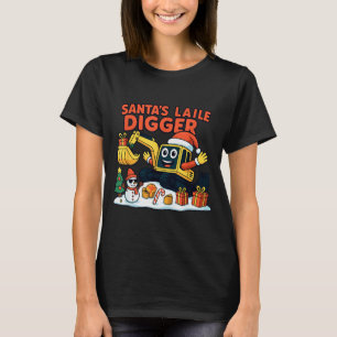 Weihnachtsbagger Santa Bagger Lustiger Urlaub T-Shirt