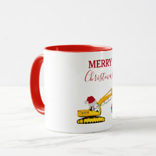 Weihnachtsbagger Tasse