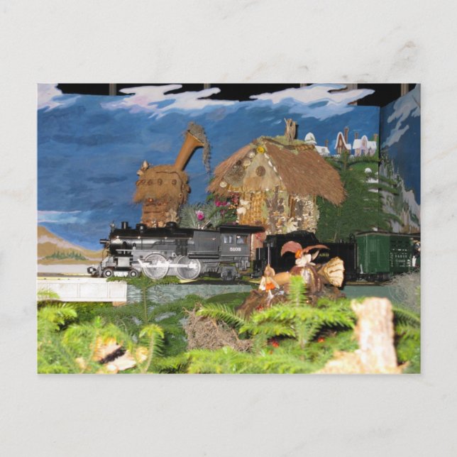 Weihnachtsbahn Postkarte (Vorderseite)