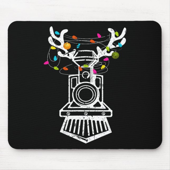 Weihnachtsbahn Rentier Weihnachtsbahn Mousepad (Vorne)