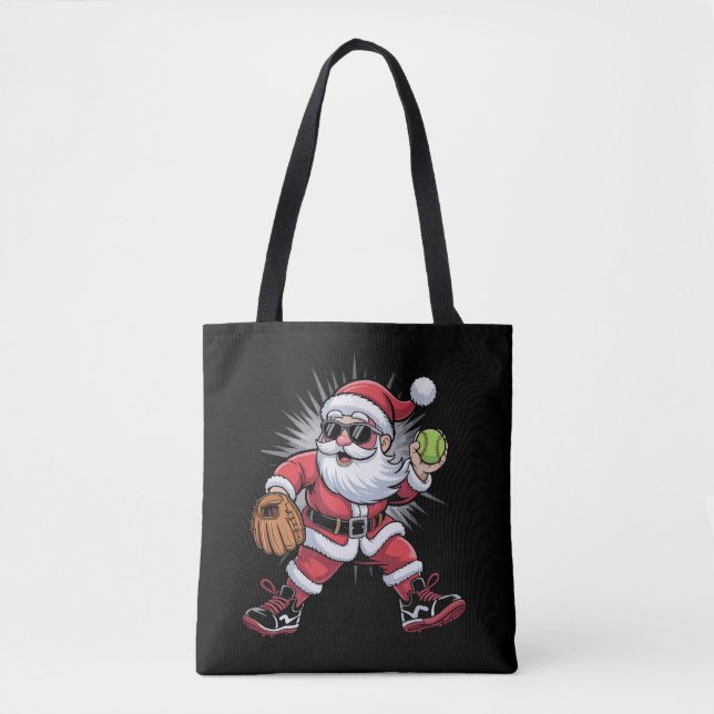 Weihnachtsball als Pitcher Weihnachtssport Tasche (Vorderseite)