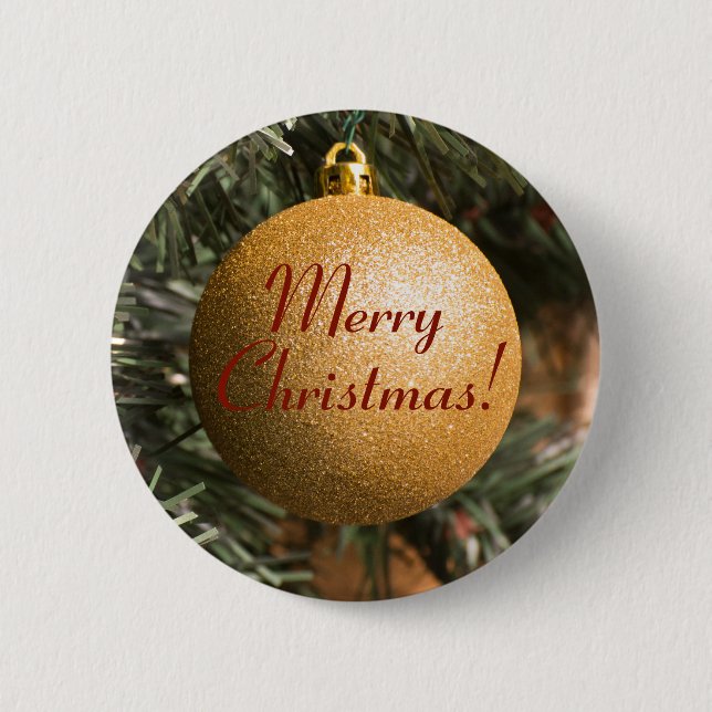 Weihnachtsball Button (Vorderseite)