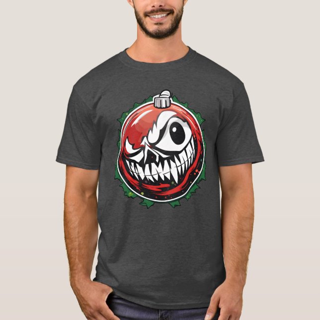 Weihnachtsball Frohe Weihnachten Christmastree Fri T-Shirt (Vorderseite)