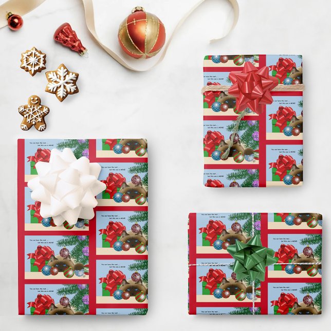 Weihnachtsball-Ornament-Katze Geschenkpapier Set (Von Creator hochgeladen)