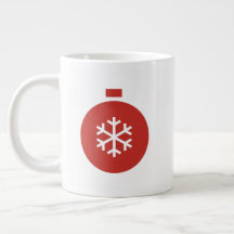 Weihnachtsball Riesenkaffee-Tasse