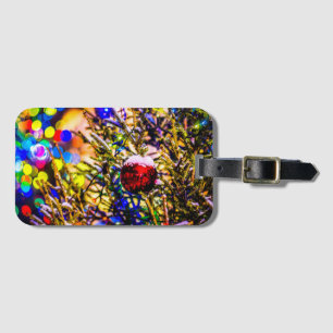 Weihnachtsball Rot Gepäckanhänger