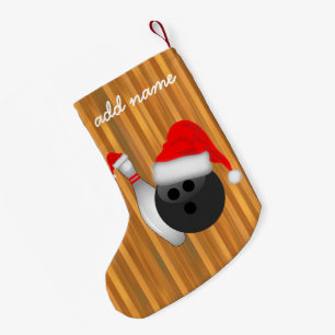 Weihnachtsball und Button Kleiner Weihnachtsstrumpf