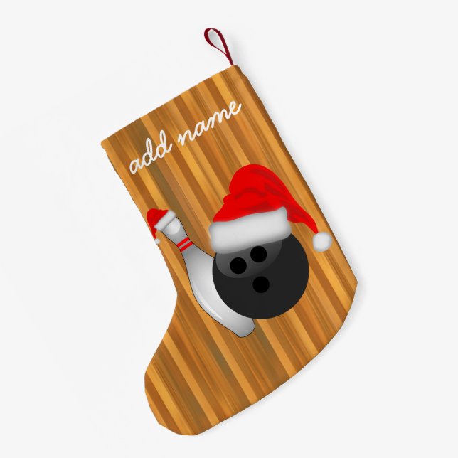 Weihnachtsball und Button Kleiner Weihnachtsstrumpf (Rückseite (Hängend))