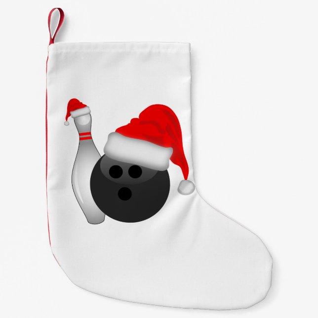 Weihnachtsball und Button Kleiner Weihnachtsstrumpf (Vorderseite)