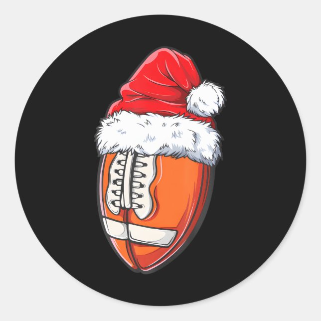 Weihnachtsball Weihnachtsmannmütze Weihnachtsjunge Runder Aufkleber (Vorderseite)