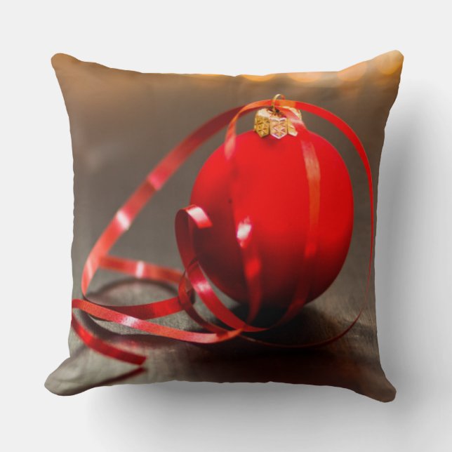 Weihnachtsball Zierwürfelkissen Kissen (Vorderseite)